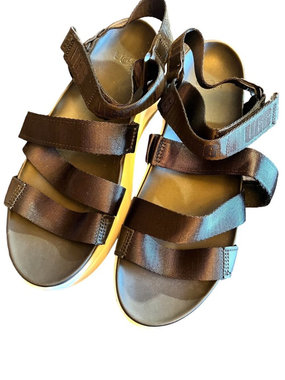 UGG Black Platform Strap Sandals‎ SZ 9